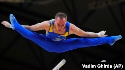 На І Європейських Іграх спортивний гімнаст Олег Верняєв (на фото) здобув дві золоті нагороди