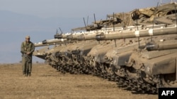 Tanks and other armored combat vehicles are included in the UN weapons treaty. (file photo)