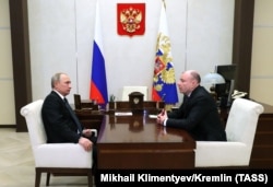 Владимир Путин и Владимир Потанин, 2018 год