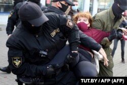 Затримання мирних протестувальників у Білорусі, вересень 2020 року