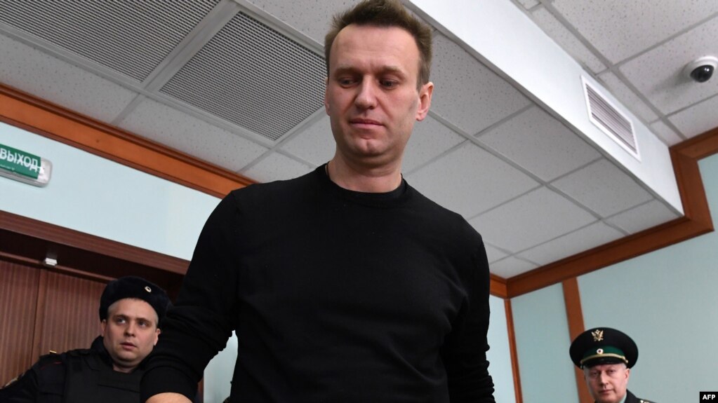 Оппозиционный политик Алексей Навальный