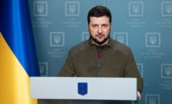 Ukrajinski predsjednik Volodimir Zelenski u obraćanju iz Kijeva 18. marta