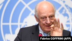 United Nations special envoy for Syria Staffan de Mistura (file photo)