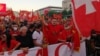 Montenegrins March To Oppose Pro-Serb Rallies, Symbols Following Elections