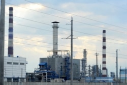Нефтеперерабатывающий завод в белорусском городе Мозырь