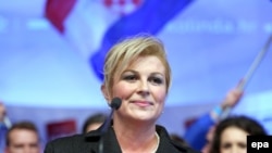 Колинда Грабар-Китарович, избранный президент Хорватии.