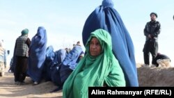 شماری از بی‌جا شده‌های داخلی در شهر شبرغان مرکز ولایت جوزجان