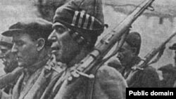 فداییان فرقه دموکرات آذربایجان که در واقع گروههای شبه‌نظامی محلی بودند و تسلیحاتشان را از شوروی می‌گرفتند.