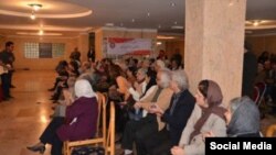 Iranian Writers Association meeting in 2016, in Tehran.