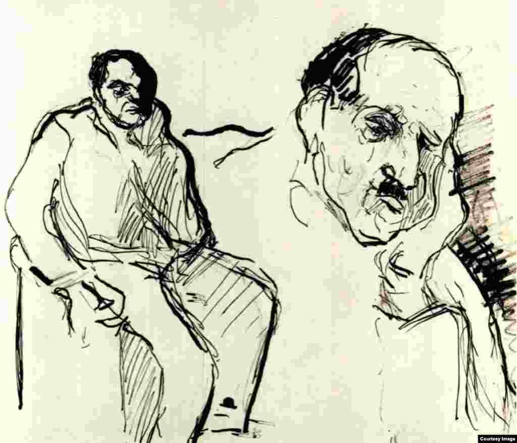 Fritz Ascher, Două studii - Max Liebermann, cca. 1910