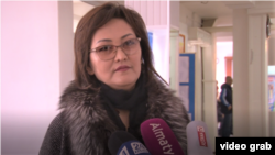Эльмира Омирбекова, директор школы № 43, временно отстраненная от работы. Тараз, 24 февраля 2020 года.