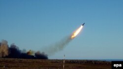 Rusia testează o rachetă de croazieră în regiunea Mării Barents, 27 septembrie 2012 (Foto: pagina oficială a ministerului rus al apărării)