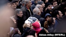 На акции протеста жителей бывшей Советской