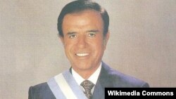 Carlos Menem në kohën kur ka qenë president.