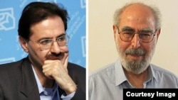 Abolfazl Qadyani (R), and Alireza Rajaee, both former regime supporters and now opposition activists.