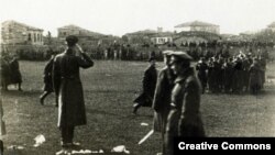 Врангель принимает парад. Галлиполи, Турция. 1921 год