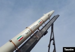 Revolutionary Guard missile inscribed with anti-Israeli message, 2015
