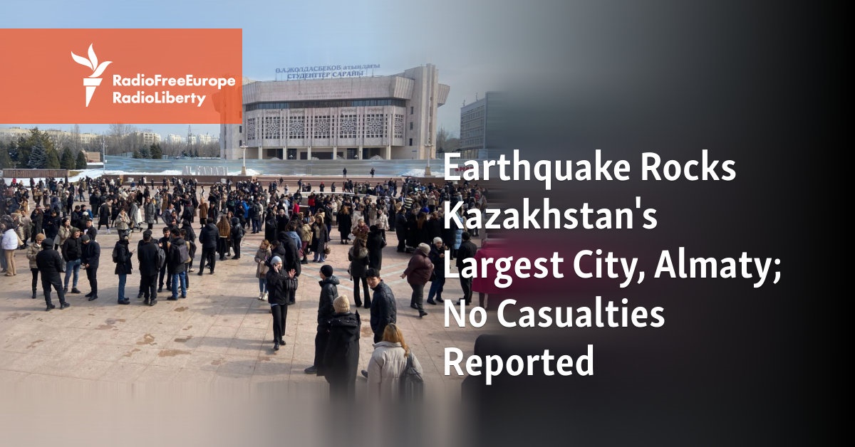 An earthquake shakes Almaty, the largest city in Kazakhstan;  No injuries were reported