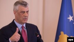 Kosovar President Hashim Thaci (file photo)