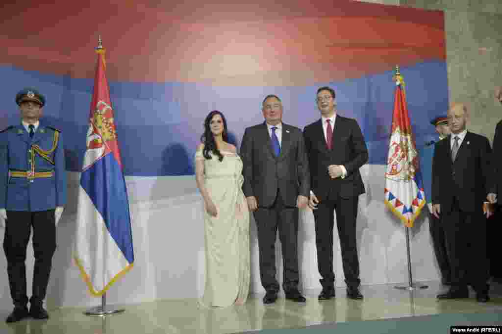 Predsednik Srbije Aleksandar Vučić sa suprugom i potpredsednik Vlade Ruske Federacije Dimitrij Rogozin