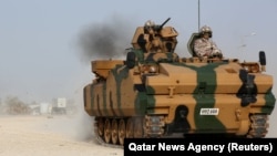 Турецкая военная техника на своей базе в Катаре
