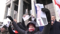 Hundreds Protest In Minsk Against Union With Russia