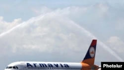 Armenia -- A new Airbus A320 aircraft of the Armavia national airline, 7 May 2010.