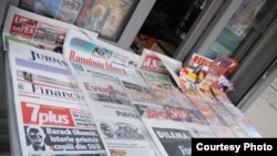 Romania - press newsstand, Mar2009