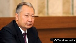 Incumbent Kyrgyz President Kurmanbek Bakiev