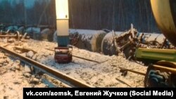 Ж/д авария в Омской области