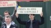 Demonstrație în favoarea guvernului Filat a moldovenilor de la Lisabona