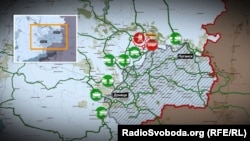 Блокада торговли на Донбассе (карта)