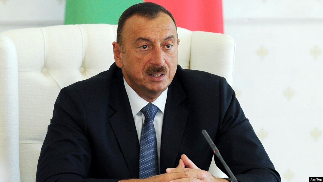 Действующий президент Азербайджана Ильхам Алиев. 18 июля 2013 года.