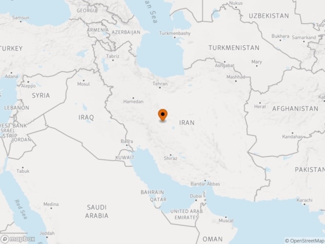 Isfahan is around 400 kilometers south of Tehran.