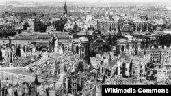 Dresden razrušen nakon bombardiranja u Drugom svjetskom ratu, 1945. 