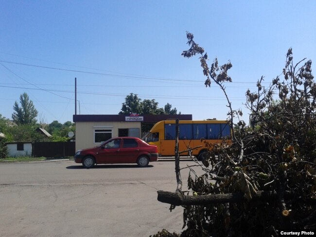 Повалені буревієм дерева на узбіччі дороги Донецьк – Луганськ