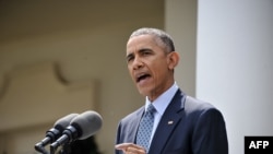U.S. President Barack Obama makes a statement at the White House in Washington on April 2, after the framework of a deal was reached on Iran's nuclear program. 