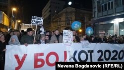 Sa protesta u Beogradu