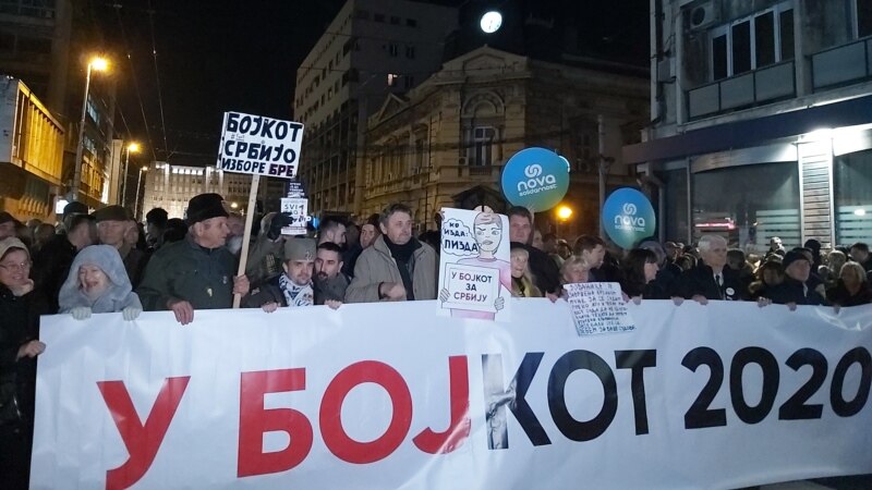 Antivladin protest 'Bojkot' u Beogradu