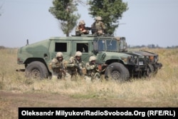 Зведений підрозділ виконує навчальне завдання на полігоні «Широкий лан», 14 липня 2018 року