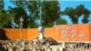 Разрушенный республиканскими властями Мемориал депортации в Грозном