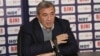 Armenia - Ruben Hayrapetian, chairman of the Football Federation of Armenia, speaks at a news conference in Yerevan, 12Jan2018.