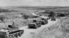 Колонна советских танков в Румынии во время аннексии Бессарабии в 1940