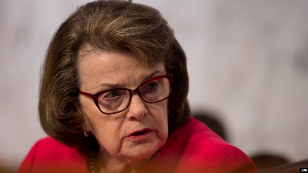 Senator Dianne Feinstein (D-Calif). FILE PHOTO