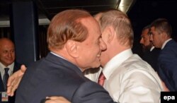 Сільвіо Берлусконі і Володимир Путін у Римі, червень 2015 року