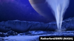 Юпитердин Жерден 628 миллион чакырым алыс жандоочусу Европада атырылып чыккан буу.
