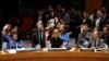 New U.S. Ambassador to the United Nations Kelly Craft casts a vote during her first U.N. Security Council meeting at U.N. headquarters in New York, September 12, 2019