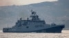 The Russian Navy's frigate Admiral Grigorovich sailing through the Bosphorus Strait last year.