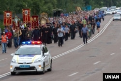 The All-Ukrainian Procession of the Cross for Peace, Love and Prayer for Ukraine comprises thousands of believers from the Ukrainian Orthodox Church of the Moscow Patriarchate.