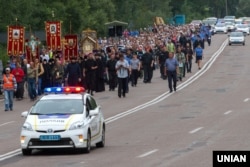 The All-Ukrainian Procession of the Cross for Peace, Love and Prayer for Ukraine comprises thousands of believers from the Ukrainian Orthodox Church of the Moscow Patriarchate.